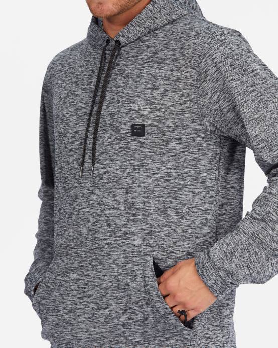 hombres brezo gris Billabong a / div surftrek sudadera con capucha 04LD491