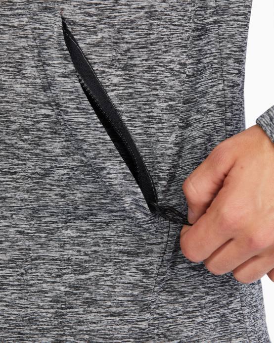 hombres brezo gris Billabong a / div surftrek sudadera con capucha 04LD491