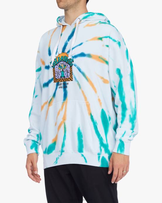 hombres multi Billabong plantas bailan organico sudadera con capucha 04LD518