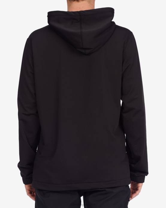 hombres negro Billabong a / div surftrek sudadera con capucha 04LD486