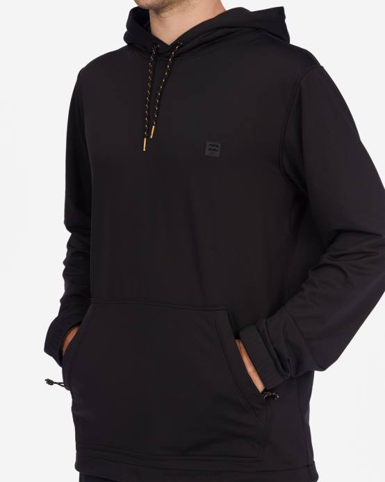 hombres negro Billabong a / div surftrek sudadera con capucha 04LD486
