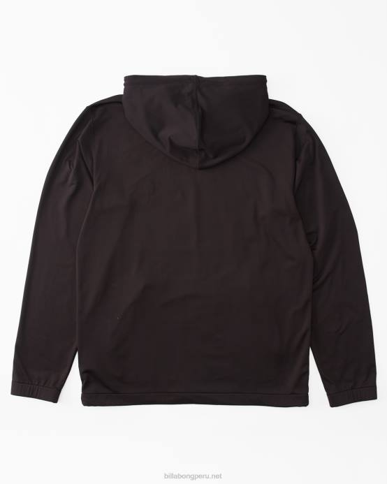 hombres negro Billabong a / div surftrek sudadera con capucha 04LD486