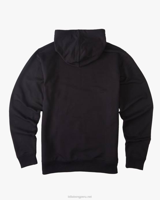 hombres negro Billabong sudadera con capucha orgánica todo el día 04LD279