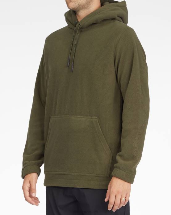 hombres oliva oscuro Billabong horno a / div sudadera con capucha 04LD562
