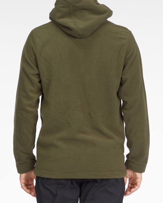 hombres oliva oscuro Billabong horno a / div sudadera con capucha 04LD562