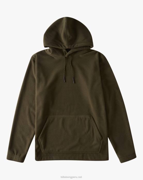 hombres oliva oscuro Billabong horno a / div sudadera con capucha 04LD562