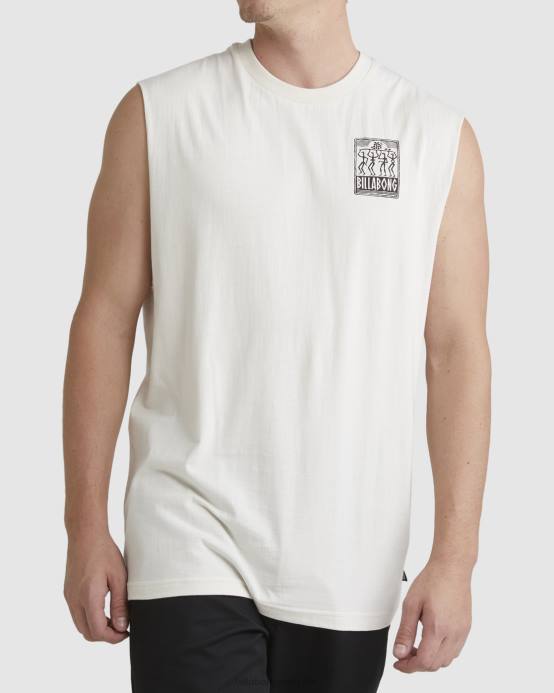 hombres hueso Billabong camiseta musculosa tribu pilpeled 04LD387
