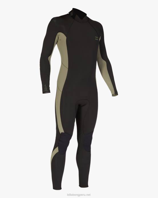 hombres militar Billabong Traje de neopreno completo con cremallera trasera absoluta 3/2 04LD895