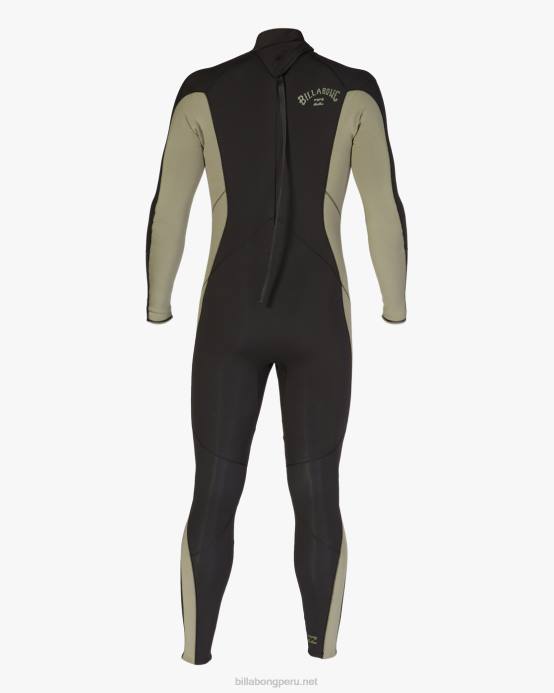 hombres militar Billabong Traje de neopreno completo con cremallera trasera absoluta 3/2 04LD895