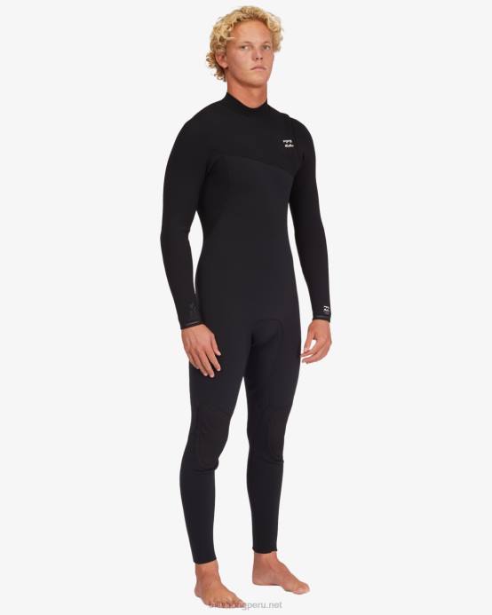 hombres negro Billabong Traje de neopreno completo natural sin cremallera 3/2 horno 04LD899