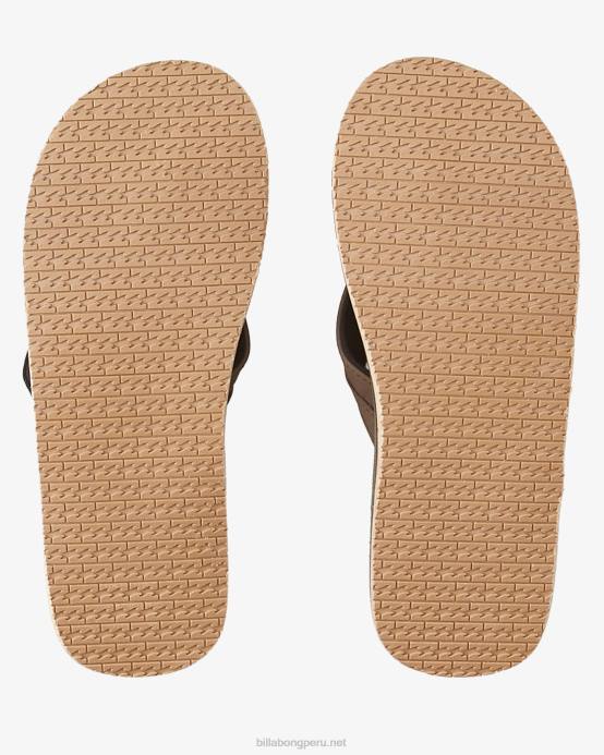 hombres aceituna Billabong sandalias sin cordones de impacto todo el día 04LD732