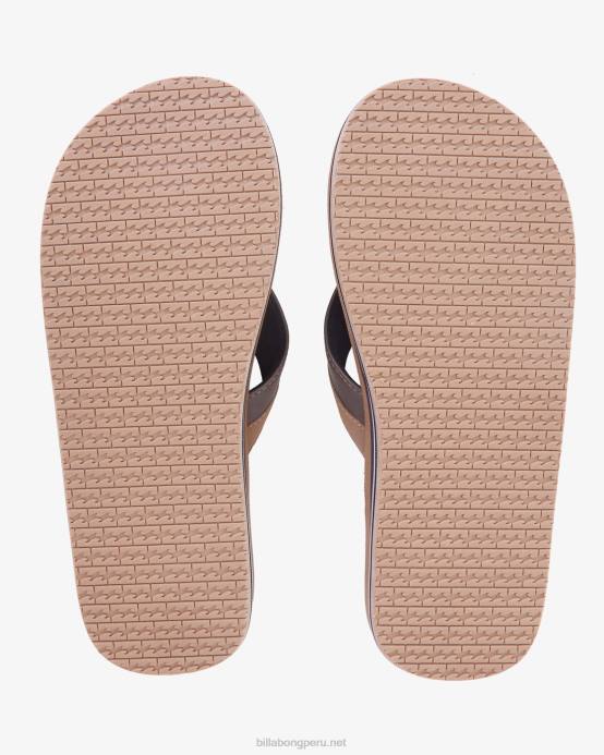 hombres camello Billabong sandalias clásicas de nubuck 04LD829