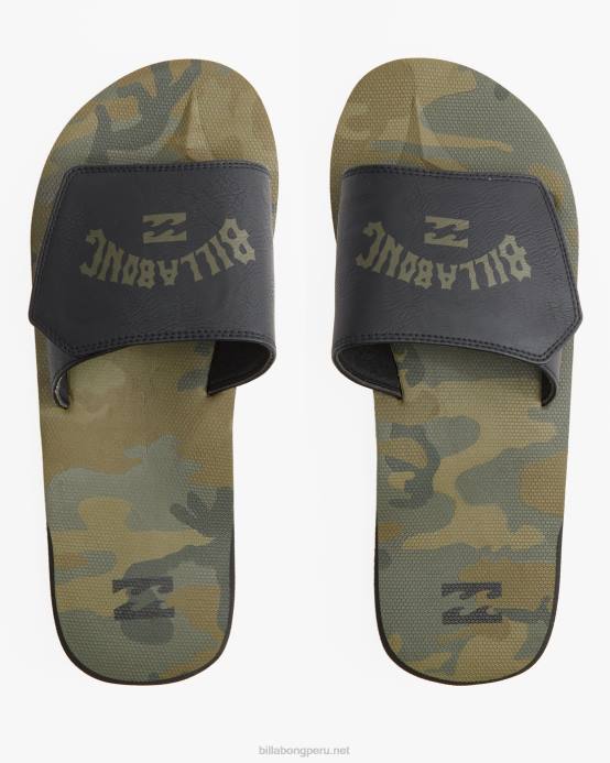hombres camuflaje militar Billabong sandalias con estampado de impacto todo el día 04LD789