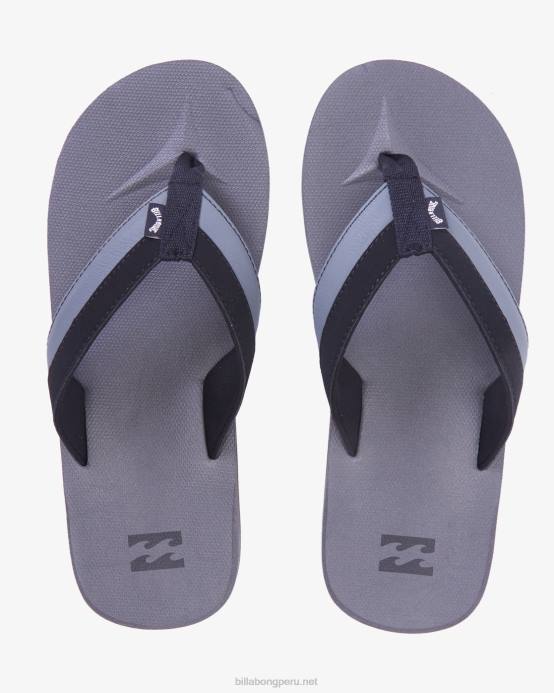 hombres carbón Billabong sandalias clásicas de nubuck 04LD2822