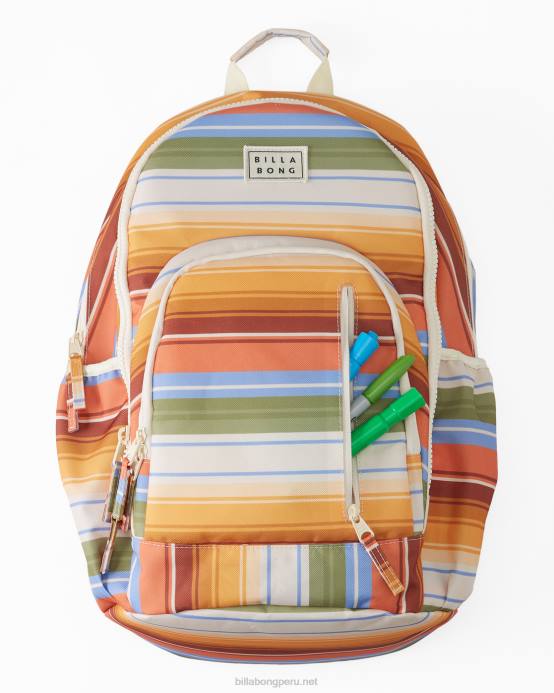 mujer beso naranja Billabong mochila de carretera 04LD2438