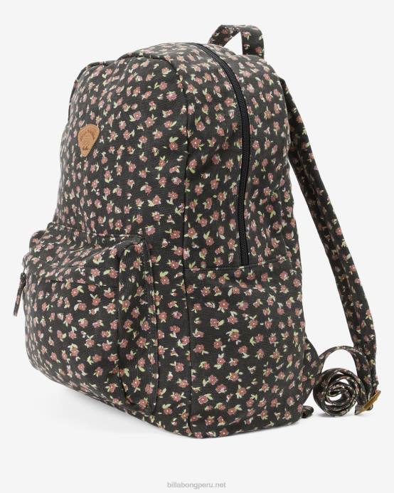 mujer guijarro negro Billabong Mochila de lona Schools Out 04LD2447