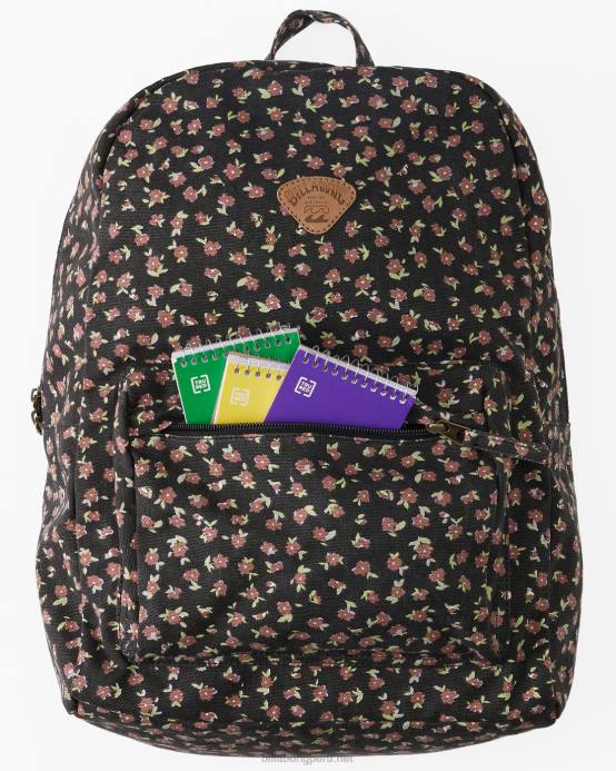 mujer guijarro negro Billabong Mochila de lona Schools Out 04LD2447