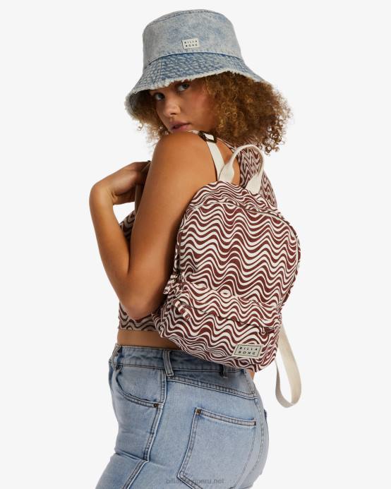mujer norteamericano Billabong mochila de lona mini mamá 04LD2440