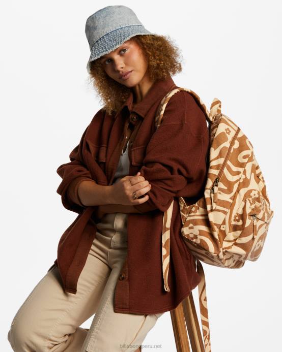 mujer sidra Billabong Mochila de lona Schools Out 04LD2446