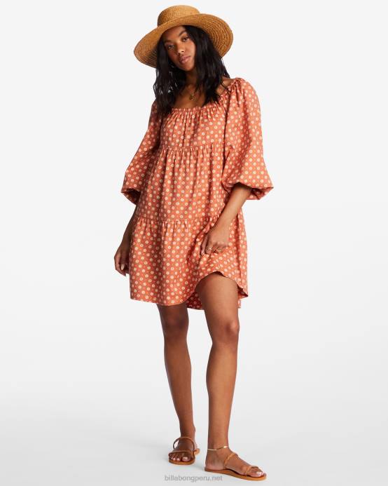 mujer Costa Dorada Billabong sombrero con estampado cant tide 04LD2471