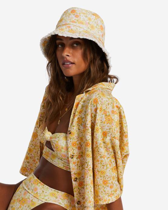 mujer abeja Billabong sol sombrero de pescador 04LD2400