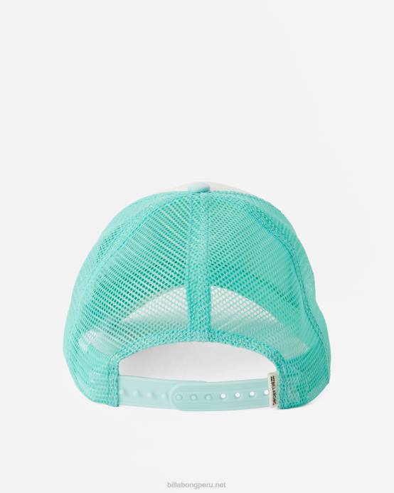 mujer azul tropical Billabong a través de las olas gorra de camionero 04LD2422