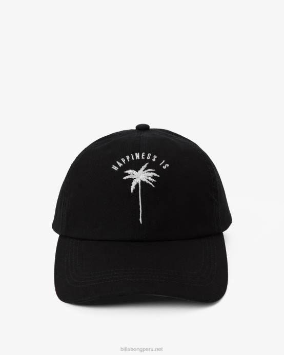 mujer guijarro negro Billabong gorra de papá gorra strapback 04LD2467