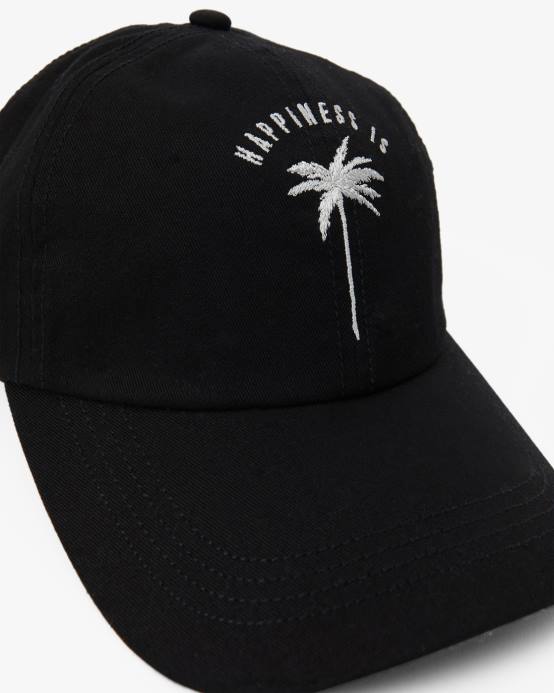 mujer guijarro negro Billabong gorra de papá gorra strapback 04LD2467