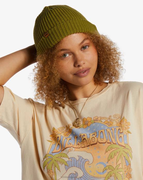 mujer ojos verdes Billabong gorro alta 04LD2450