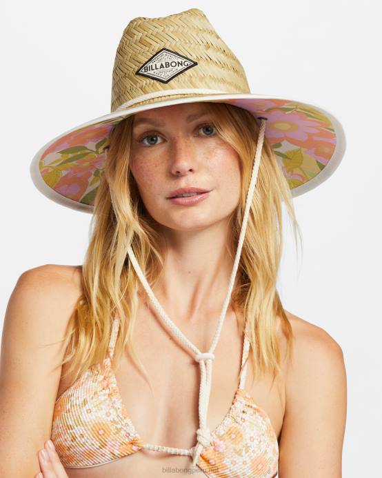 mujer piel de naranja Billabong sombrero de socorrista de paja tipton 04LD2386