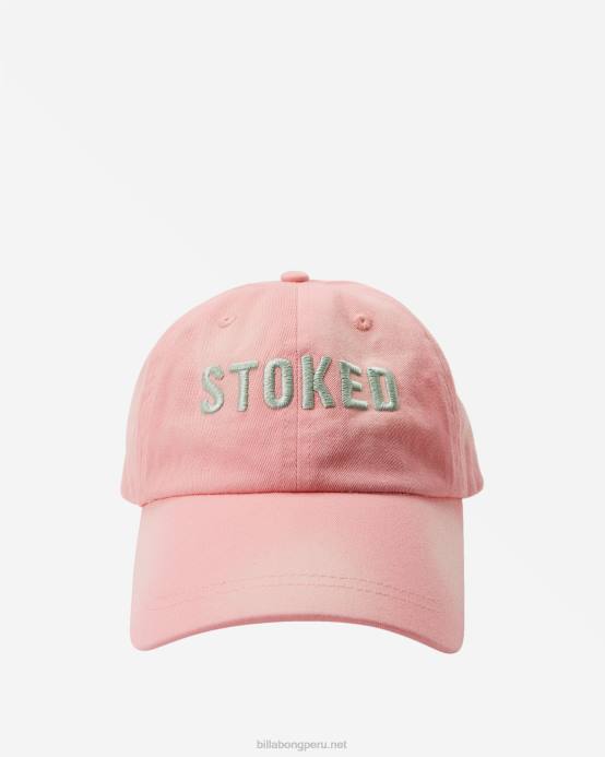 mujer puesta de sol rosa Billabong sombrero de papá feliz 04LD2480