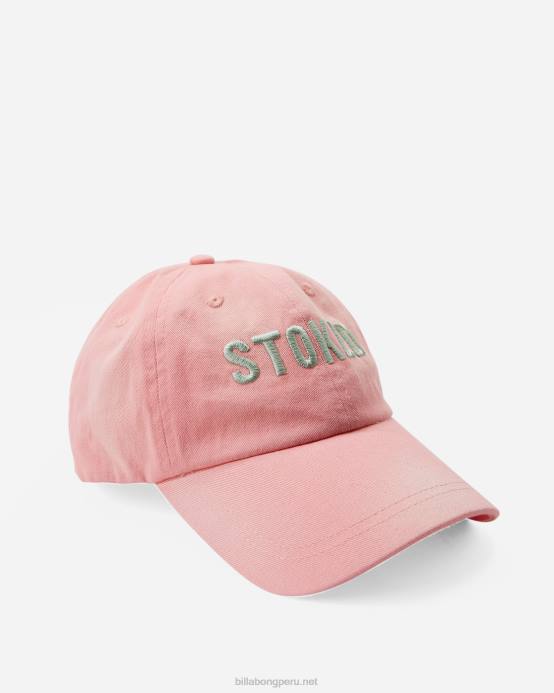 mujer puesta de sol rosa Billabong sombrero de papá feliz 04LD2480