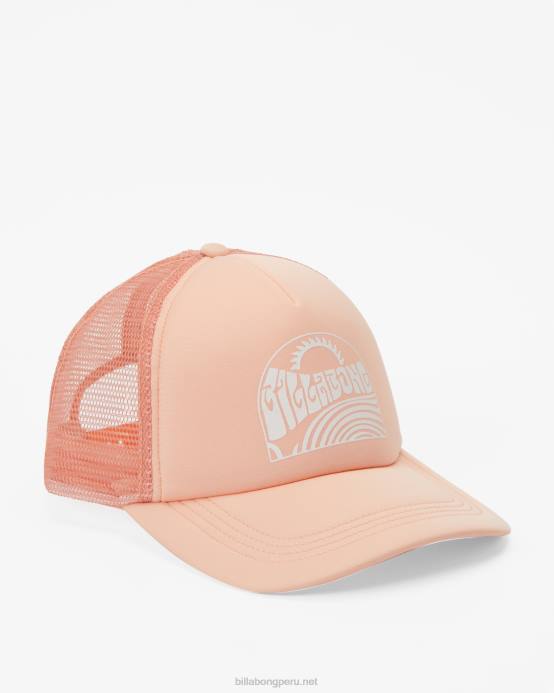 mujer suave y melocotón Billabong a través de las olas gorra de camionero 04LD2488