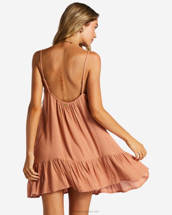 mujer amanecer rosa Billabong encubrimiento de playa con vibraciones de playa 04LD1361