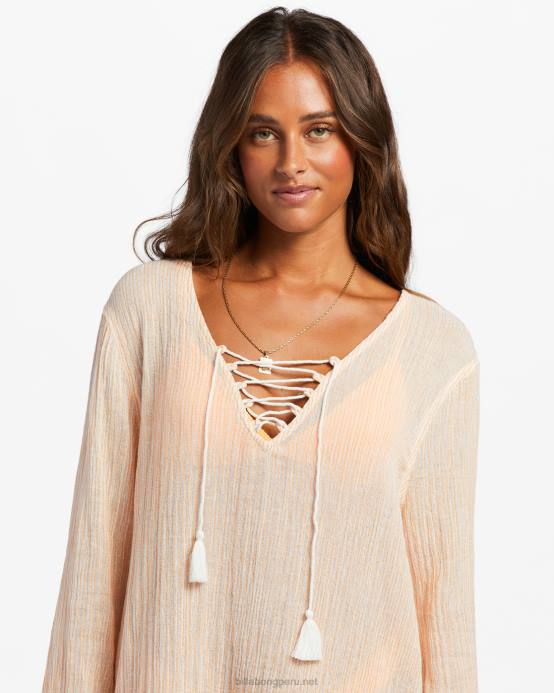 mujer piel de naranja Billabong encubrimiento de natación de cielos azules 04LD1344