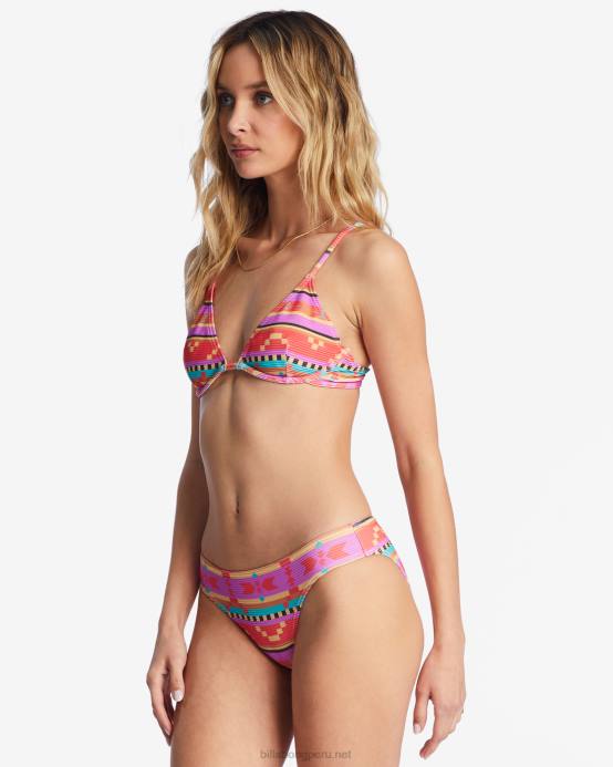 mujer amapola brillante Billabong braguitas de bikini baja rise lowrider 04LD1487