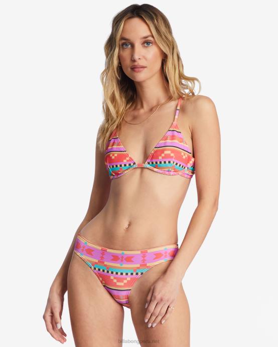 mujer amapola brillante Billabong braguitas de bikini baja rise lowrider 04LD1487