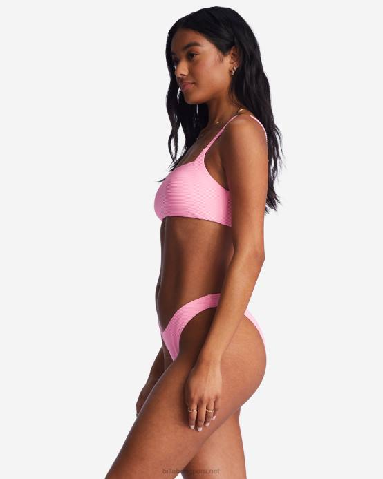 mujer aturdimiento rosa Billabong Braguitas de biquini Tanlines Hike 04LD1491