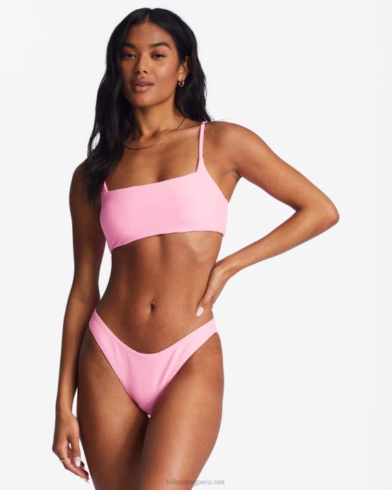 mujer aturdimiento rosa Billabong Braguitas de biquini Tanlines Hike 04LD1491