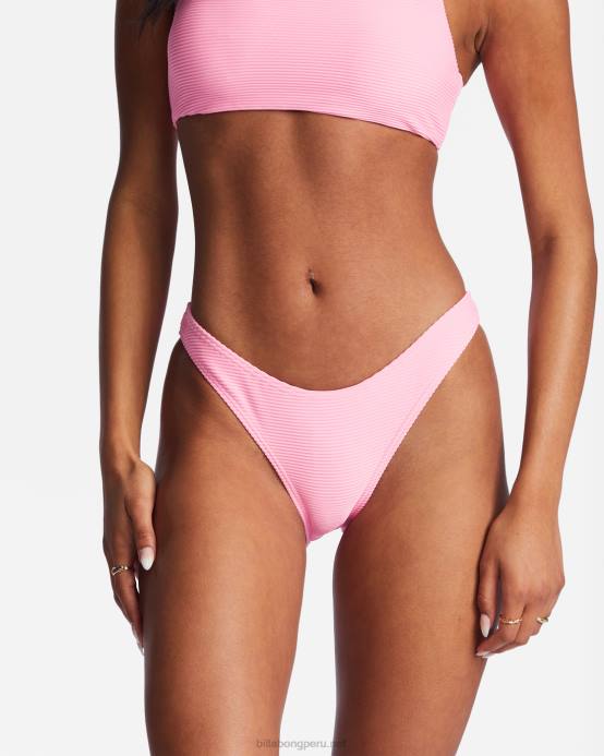 mujer aturdimiento rosa Billabong Braguitas de biquini Tanlines Hike 04LD1491