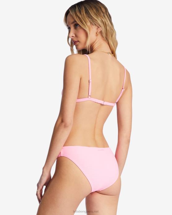 mujer aturdimiento rosa Billabong braguitas de bikini tanlines lowrider 04LD1298