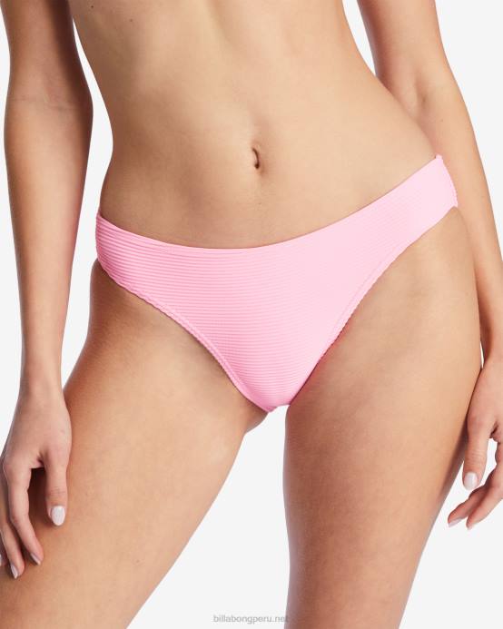mujer aturdimiento rosa Billabong braguitas de bikini tanlines lowrider 04LD1298