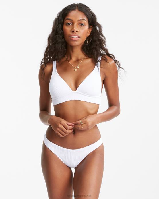 mujer blanco Billabong braguitas de bikini diminutas sunrays tanga 04LD1568
