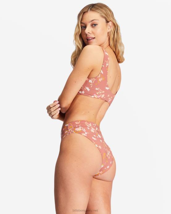 mujer chocolate dulce Billabong susurrame braguitas de bikini de talle alto maui rider 04LD1521