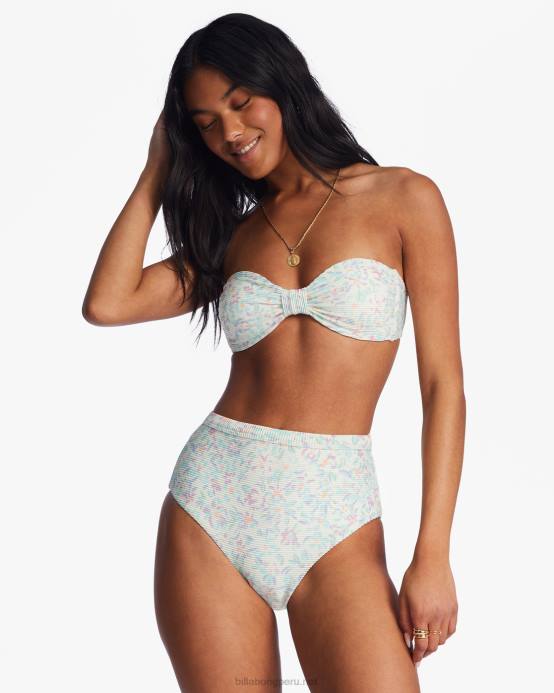 mujer cristal de sal Billabong Braguitas de bikini altas retro tanlines de Sweet Oasis 04LD1412
