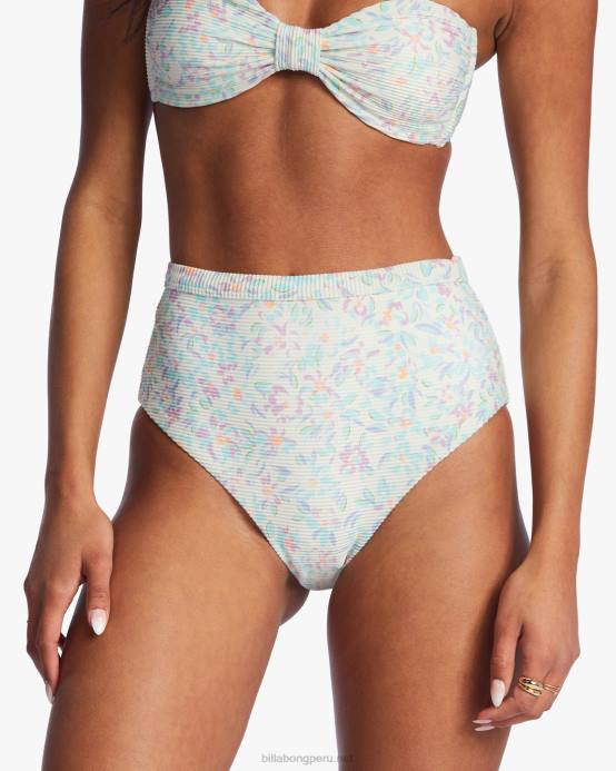 mujer cristal de sal Billabong Braguitas de bikini altas retro tanlines de Sweet Oasis 04LD1412