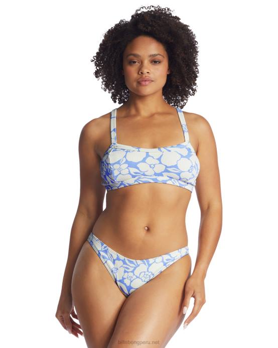 mujer cristal de sal Billabong braguitas de bikini de talle bajo Beyond the Blue Isla 04LD1616