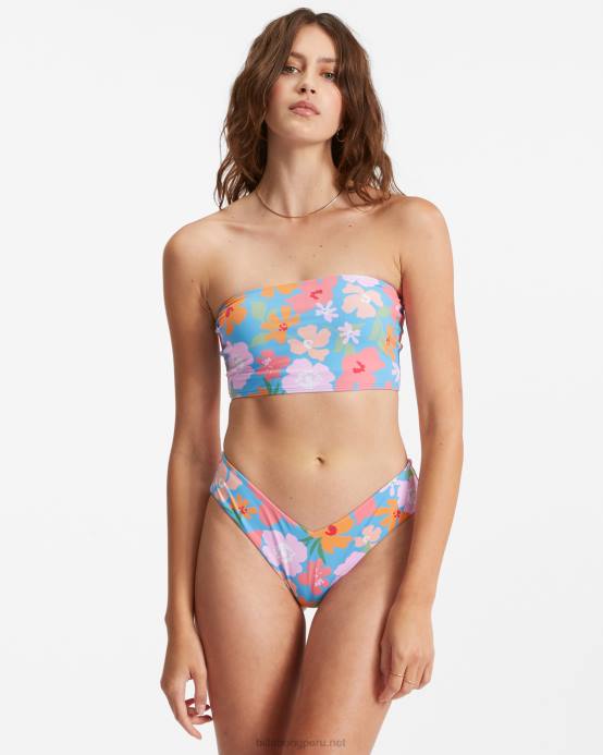 mujer felicidad azul Billabong verano campo fiji braguitas de bikini descaradas 04LD1574