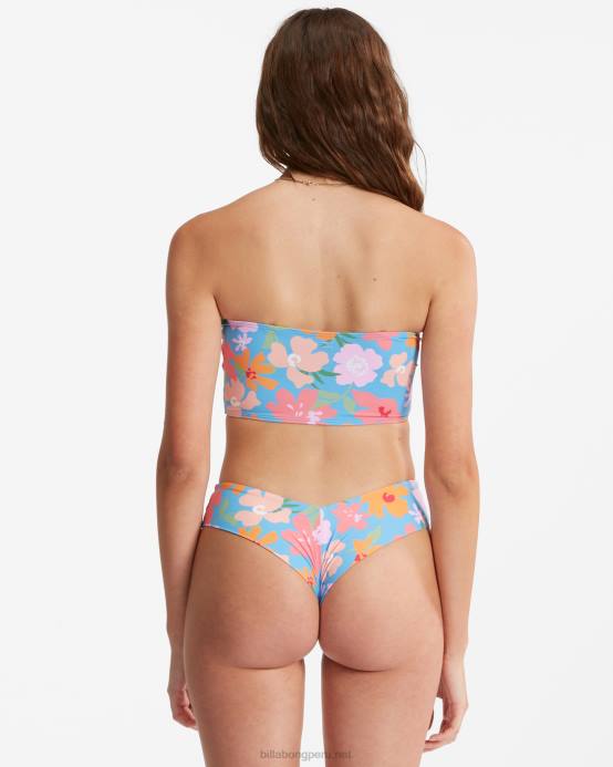 mujer felicidad azul Billabong verano campo fiji braguitas de bikini descaradas 04LD1574