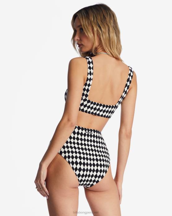 mujer guijarro negro Billabong Braguitas de bikini retro altas Diamond Daze 04LD1465